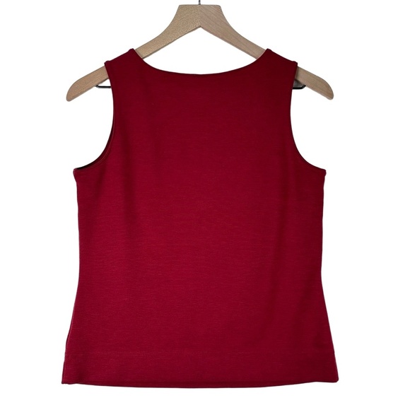 Eddie Bauer Red Sleeveless Crew Neck Stretch Comfort Soft Tank Top Size S Petite - Picture 12 of 15
